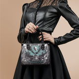 "The Colour Out Of Space" - Black Interior - Small Leather Handbag