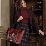 "The Crimson Codex" Leather Tote Bag Deal
