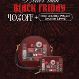 "The Crimson Codex" Circle Crossbody Bag Deal