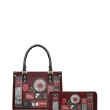 "The Crimson Codex" Small Leather Handbag Deal