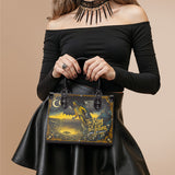 "The King In Yellow" - Black Interior - Small Leather Handbag