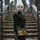 "The King In Yellow" - Black Interior - Small Leather Handbag