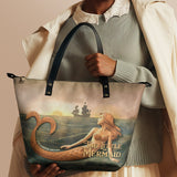 "Mermaid’s Sacrifice" Leather Tote Bag