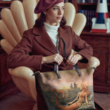 "Mermaid’s Sacrifice" Leather Tote Bag
