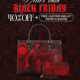 "The Masque Of The Red Death" Leather Handbag Deal