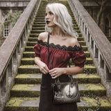 "The Pit And The Pendulum" - Black Interior - Small Leather Handbag