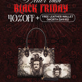 "The Raven" Small Leather Handbag Deal