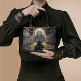 "The Shadow Over Innsmouth" - Black Interior - Small Leather Handbag