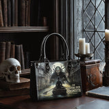 "The Shadow Over Innsmouth" - Black Interior - Small Leather Handbag