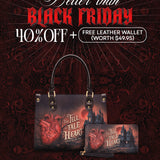 "The Tell-Tale Heart" Small Leather Handbag Deal