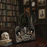 "The Whisperer In Darkness" - Black Interior - Small Leather Handbag