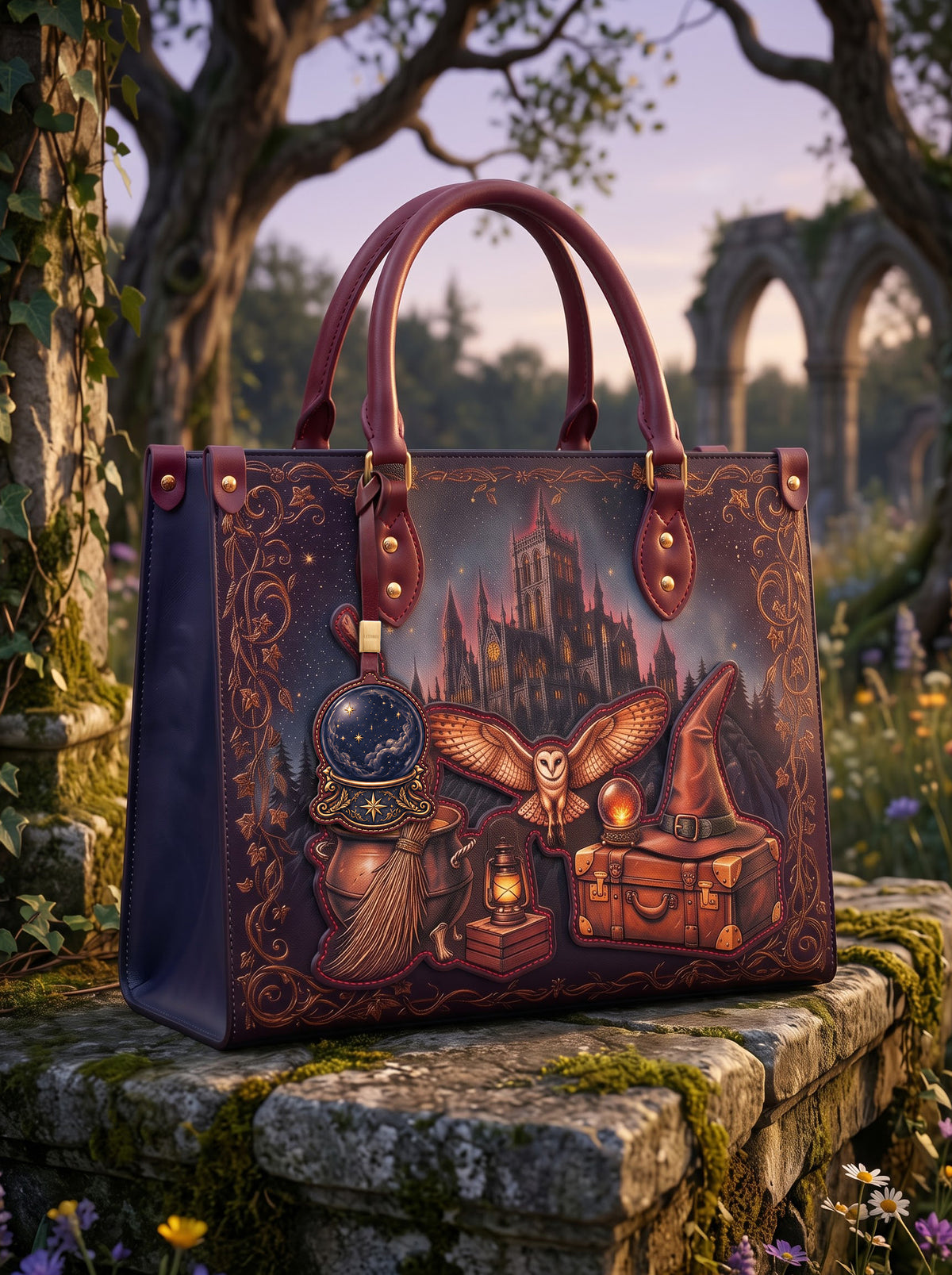 "The Seeds Of Time" Leather Bag Charm