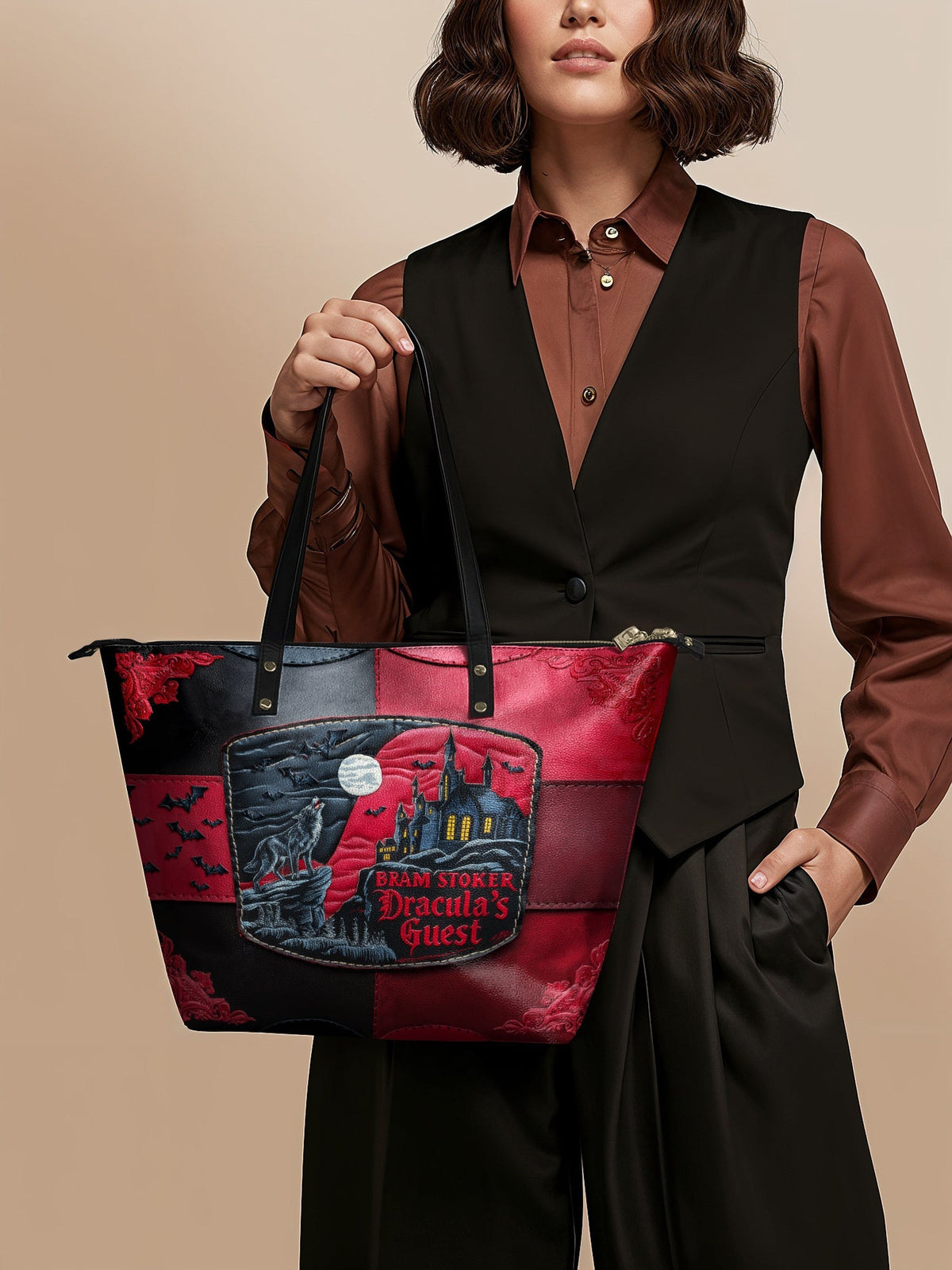 "Dracula's Guest" Leather Tote Bag - FALL DEAL