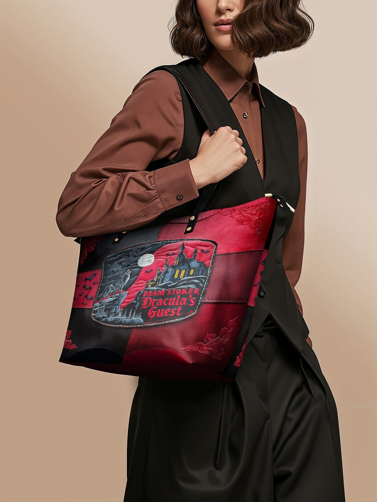 "Dracula's Guest" Leather Tote Bag - FALL DEAL