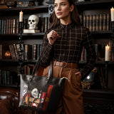 The Codex of Gothic Tales Leather Tote Bag Deal