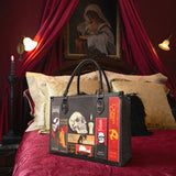 "The Codex of Gothic Tales" Deadlight Black Leather Handbag Deal