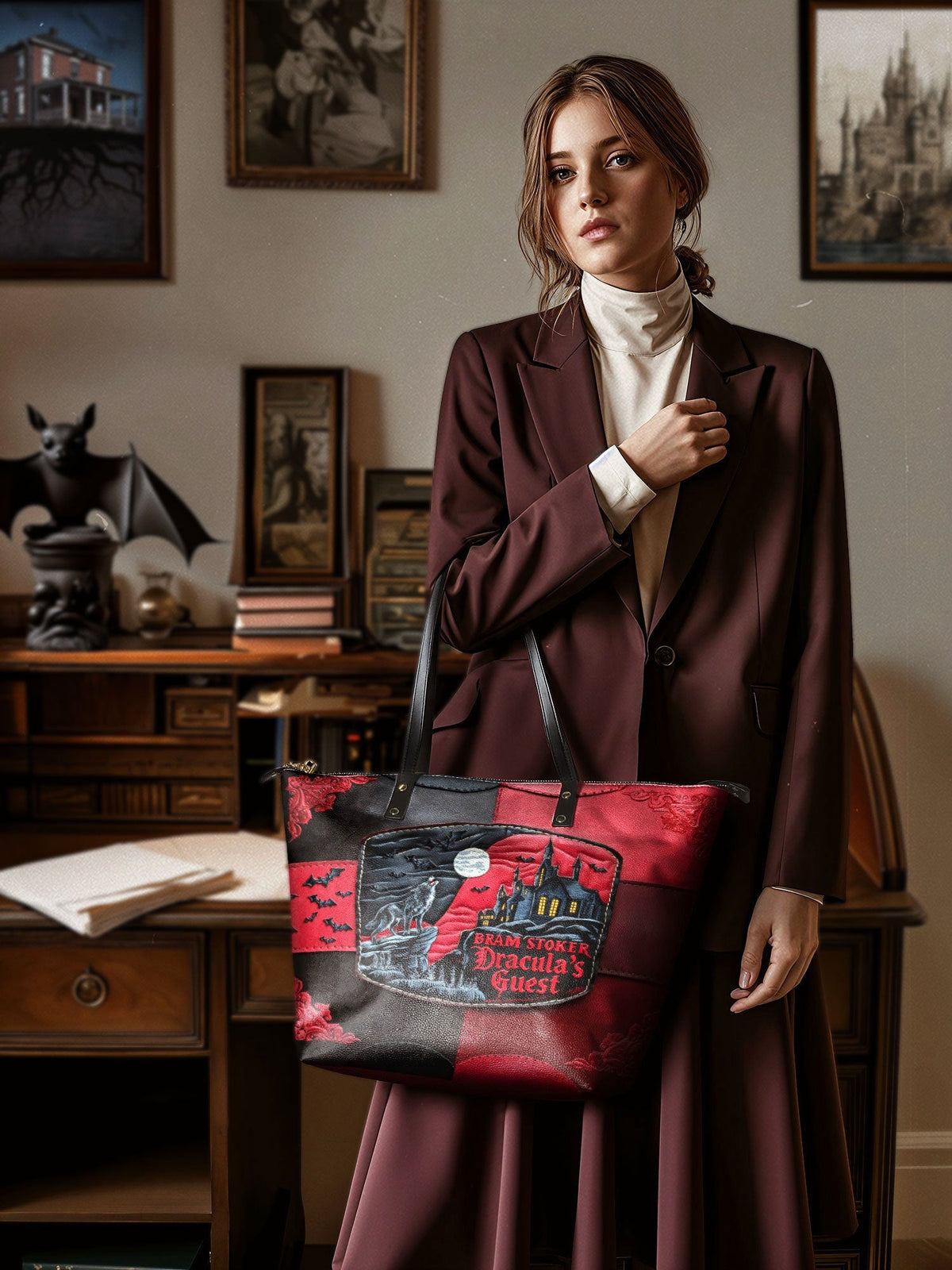 "Dracula's Guest" Leather Tote Bag - FALL DEAL