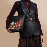 The Codex of Gothic Tales Leather Tote Bag Deal