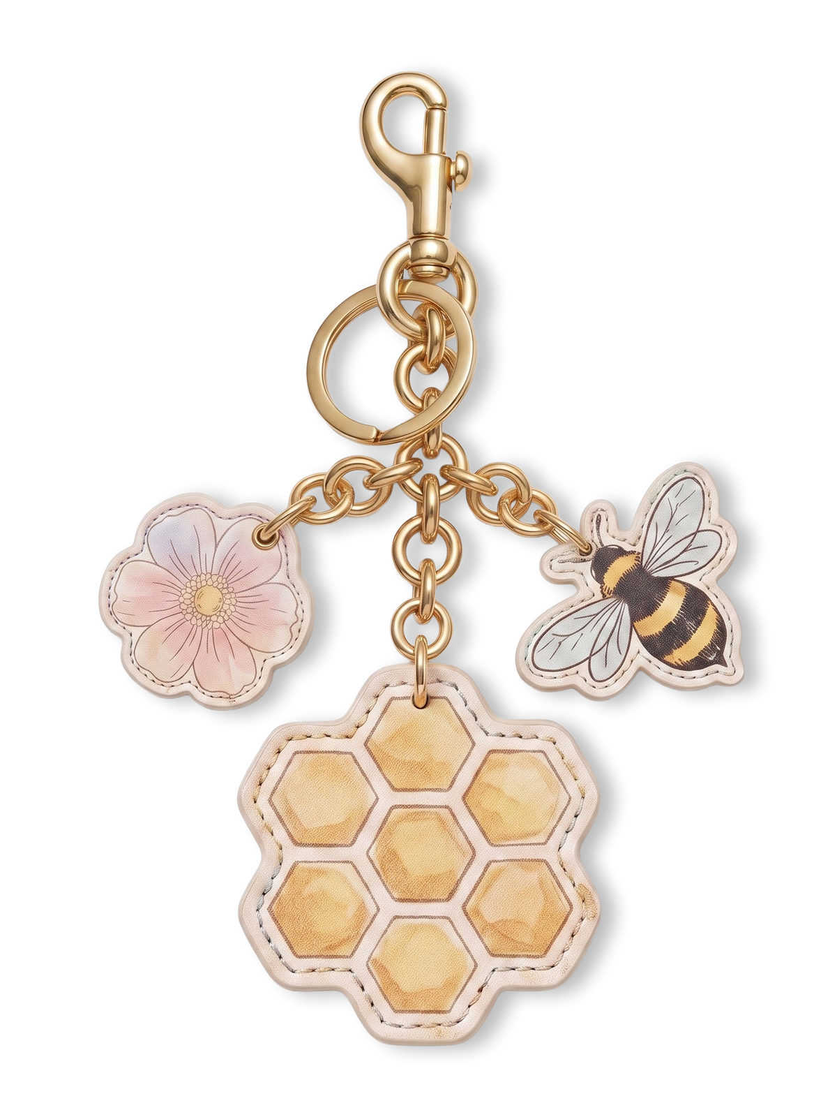"A Smackerel Of Honey" Leather Bag Charm
