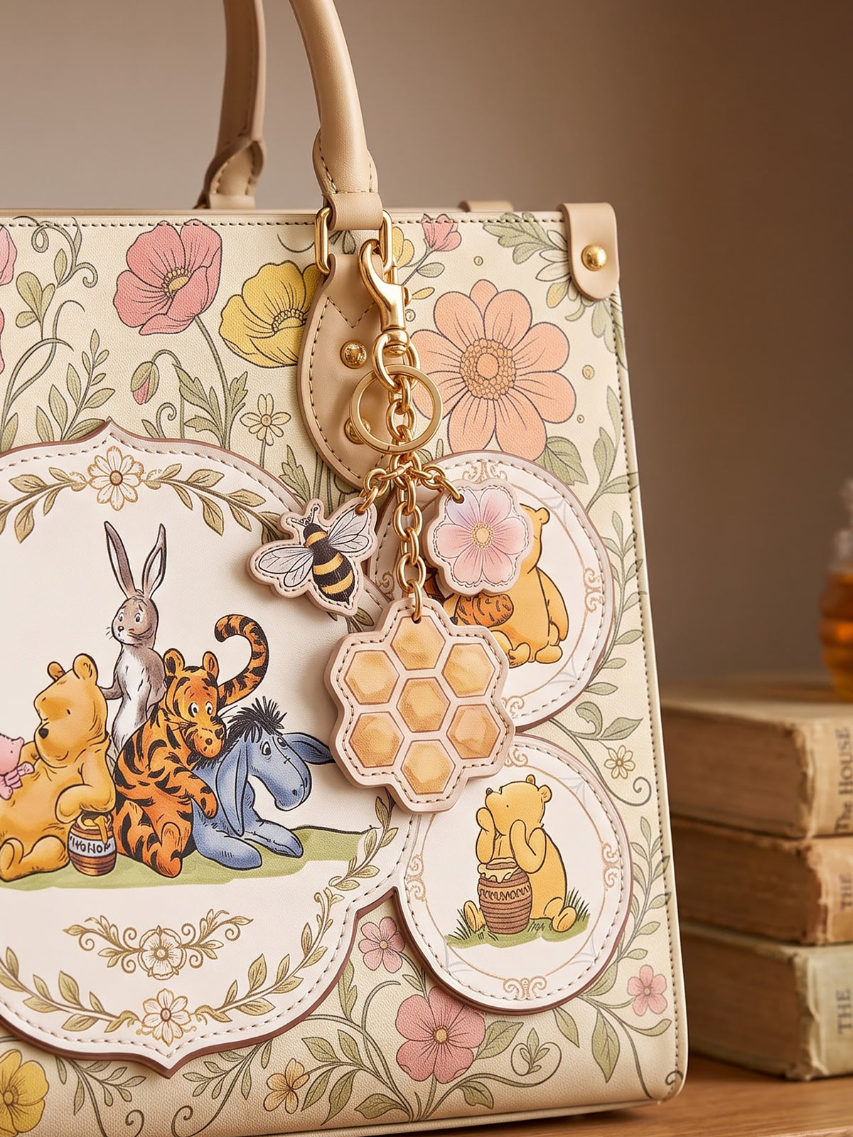 "A Smackerel Of Honey" Leather Bag Charm