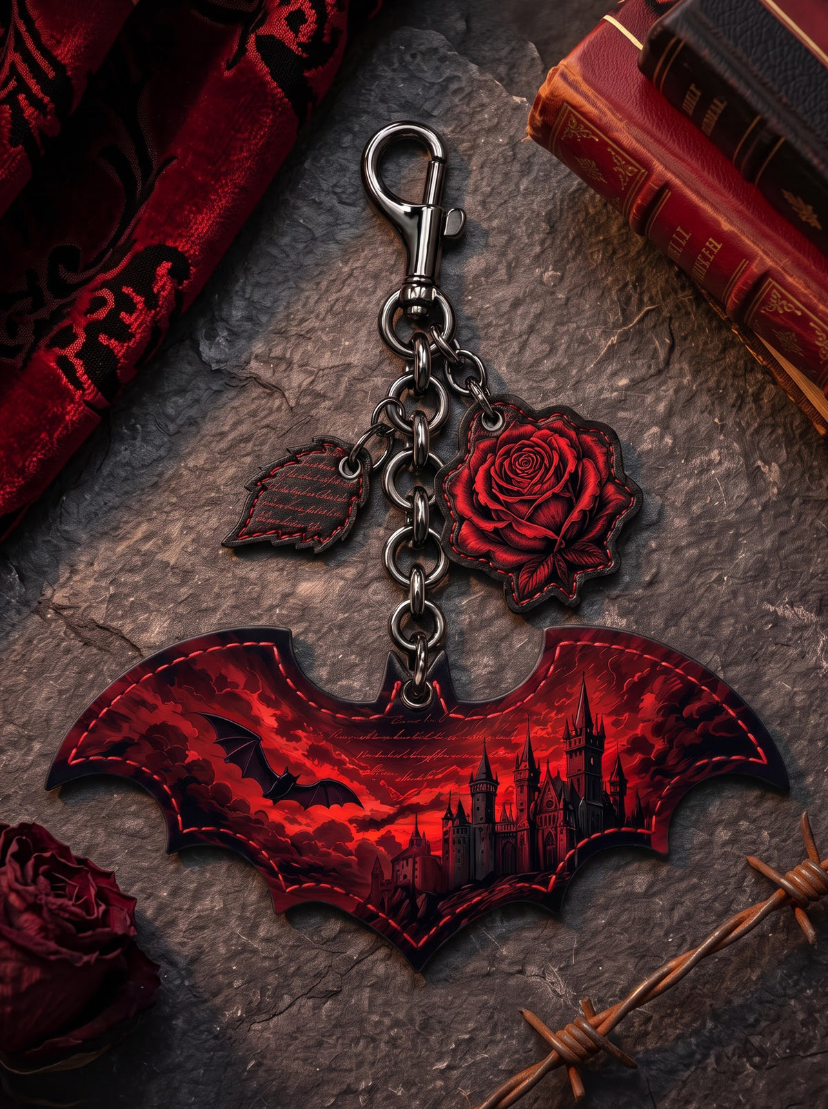 "Children Of The Night" Leather Bag Charm