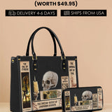 Lovecraftian Black Leather Handbag Deal