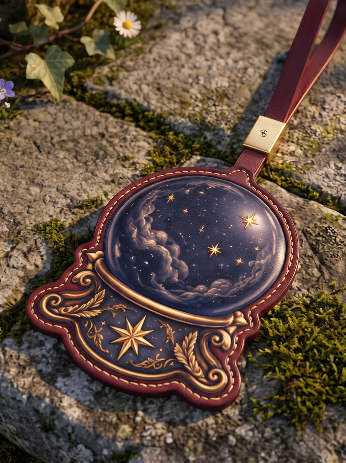 "The Seeds Of Time" Leather Bag Charm