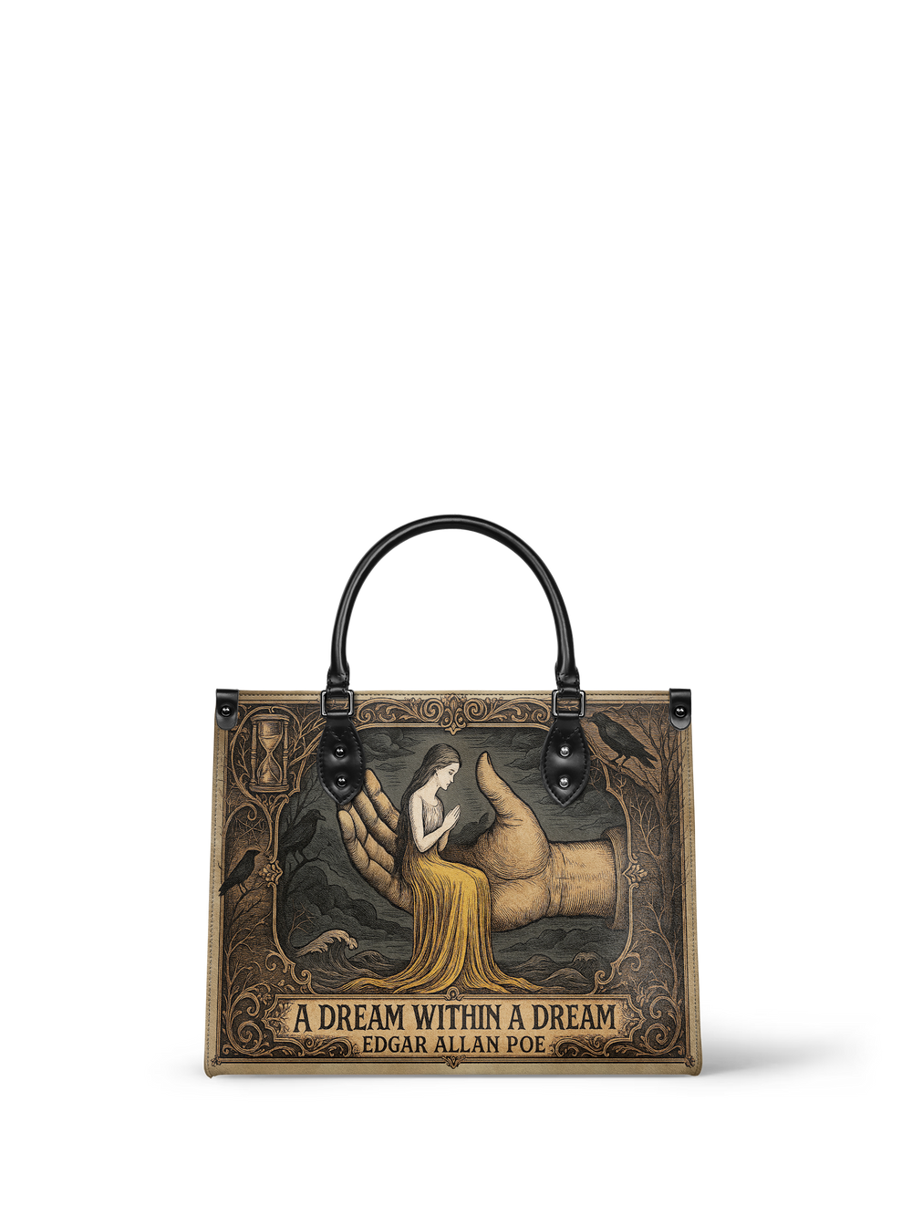"A Dream Within A Dream" - Brown Interior - Leather Handbag