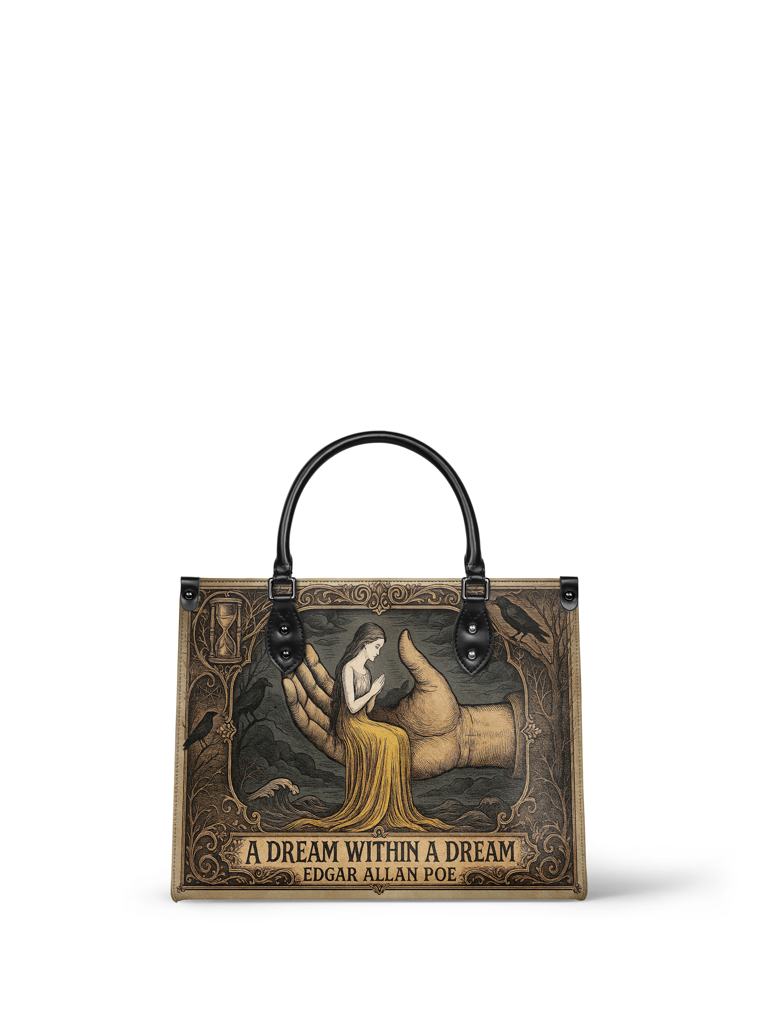 "A Dream Within A Dream" - Brown Interior - Leather Handbag