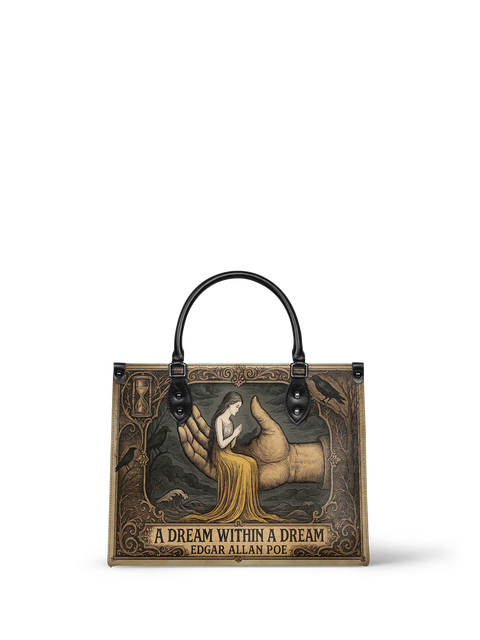 "A Dream Within A Dream" - Black Interior - Leather Handbag