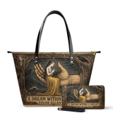 "A Dream Within A Dream" Leather Tote Bag Deal