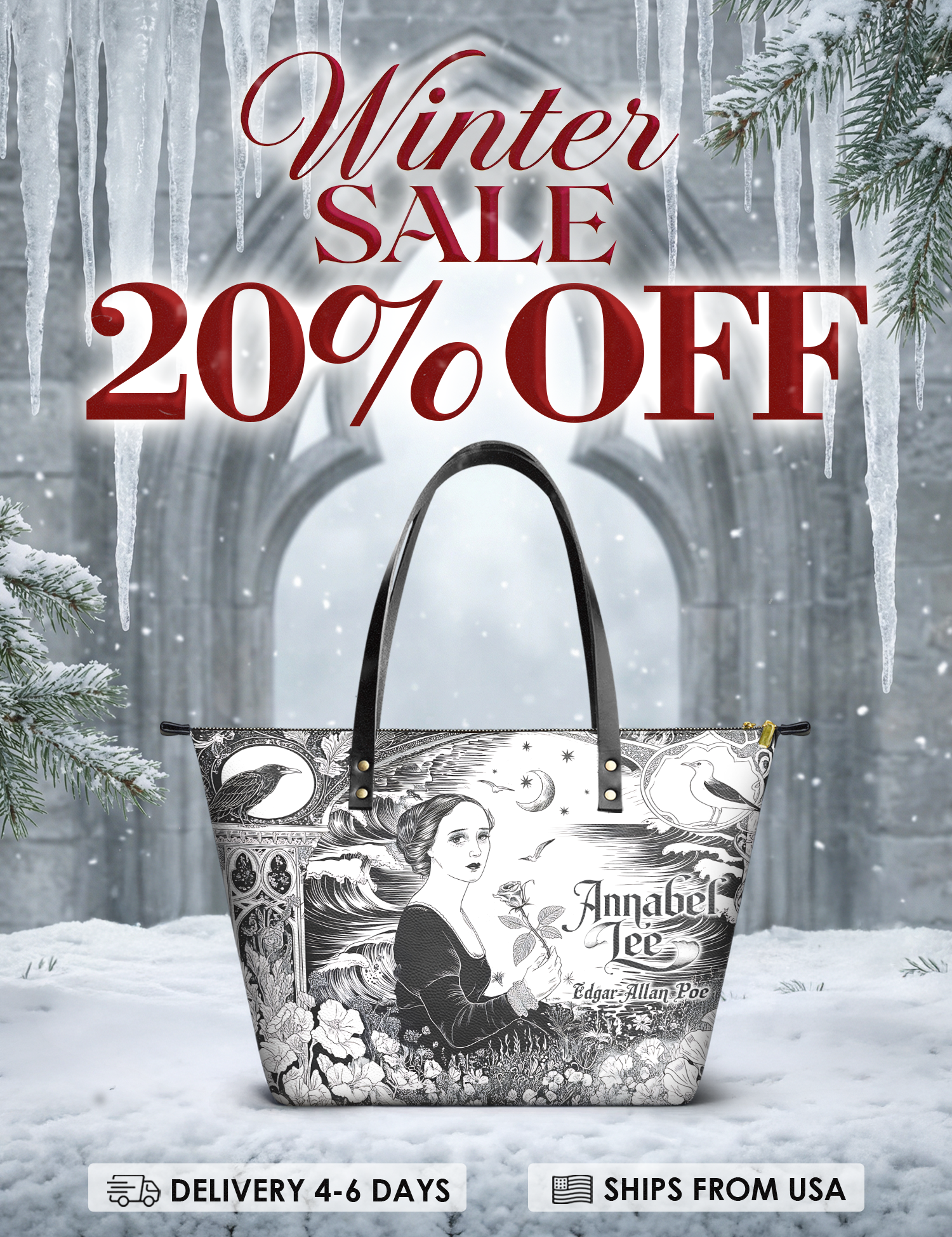 "Annabel Lee" Leather Tote Bag Deal