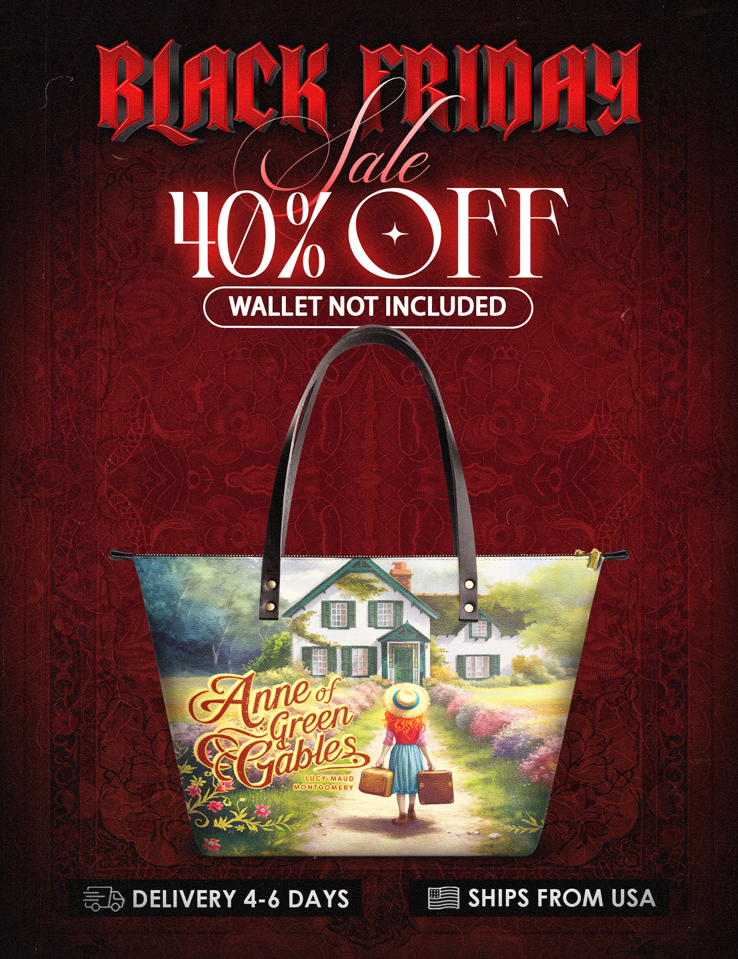 "Anne Of Green Gables" Leather Tote Bag Deal