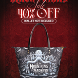 "At The Mountains Of Madness" Leather Tote Bag Deal