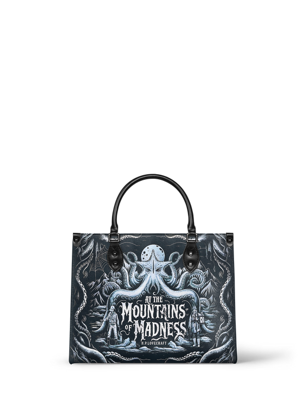 "At The Mountains Of Madness" - Black Interior - Leather Handbag