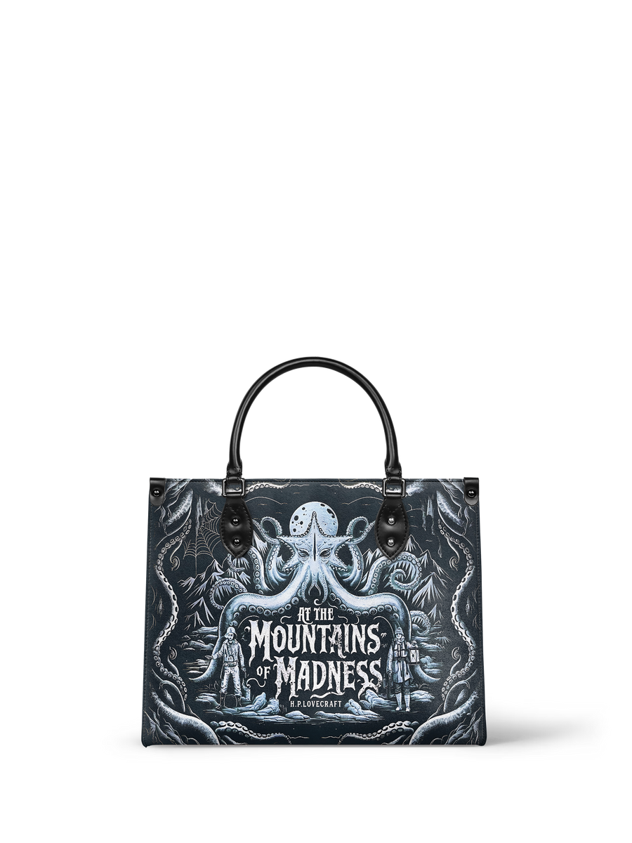 "At The Mountains Of Madness" - Black Interior - Leather Handbag
