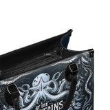 "At The Mountains Of Madness" - Black Interior - Leather Handbag Special Deal