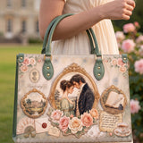 “Austen's Quill” Applique Leather Handbag Pre-order
