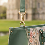 “Austen's Quill” Applique Leather Handbag Pre-order