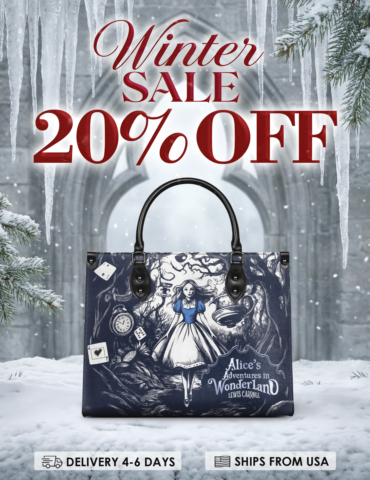 "Down the Rabbit Hole" Leather Handbag Deal