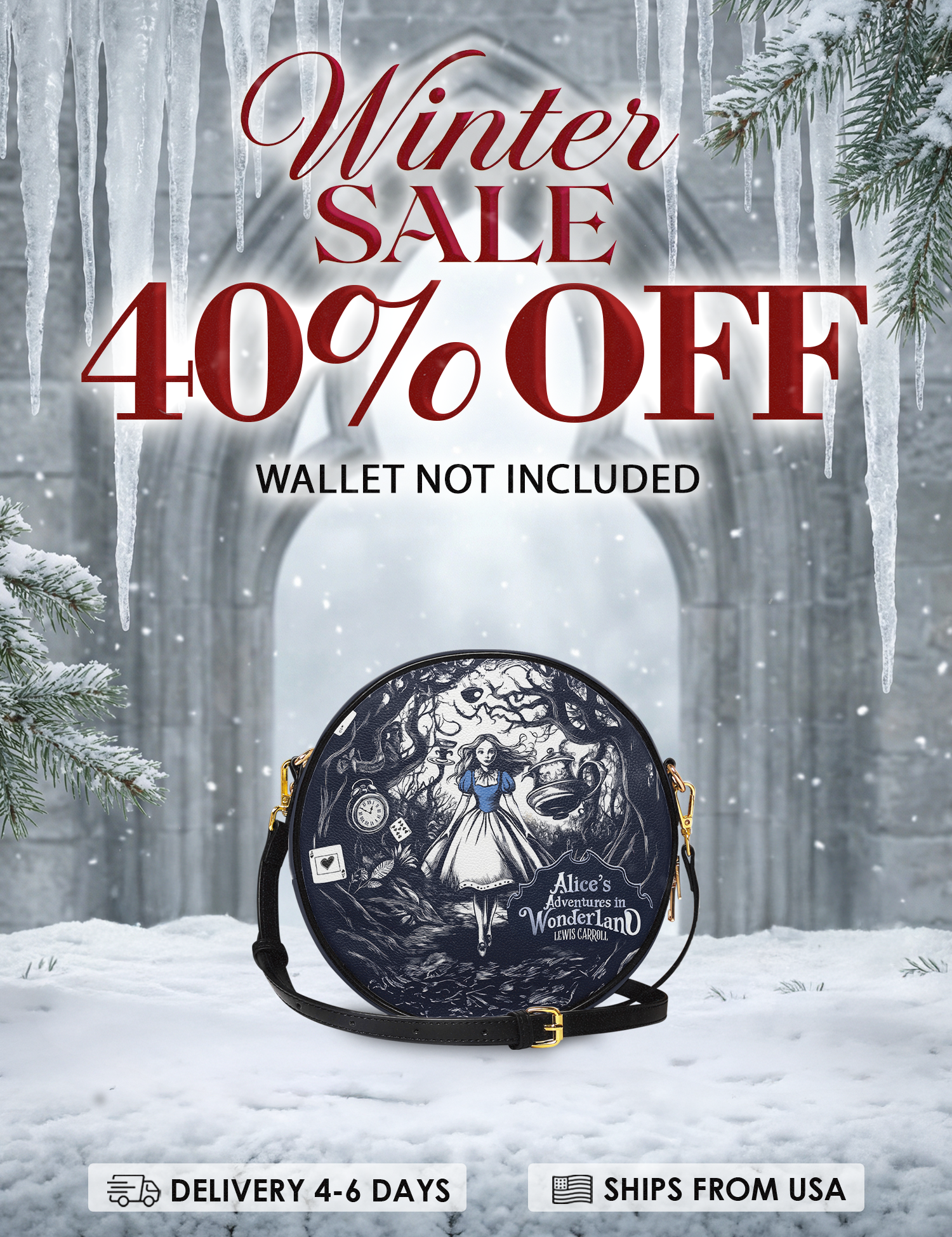 "Down The Rabbit Hole" Circle Crossbody Bag Deal