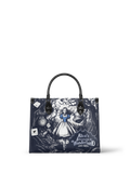 "Down the Rabbit Hole" - Blue Interior - Leather Handbag