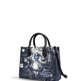 "Down the Rabbit Hole" - Black Interior - Leather Handbag