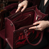“Carfax Abbey” Applique Leather Handbag Pre-order