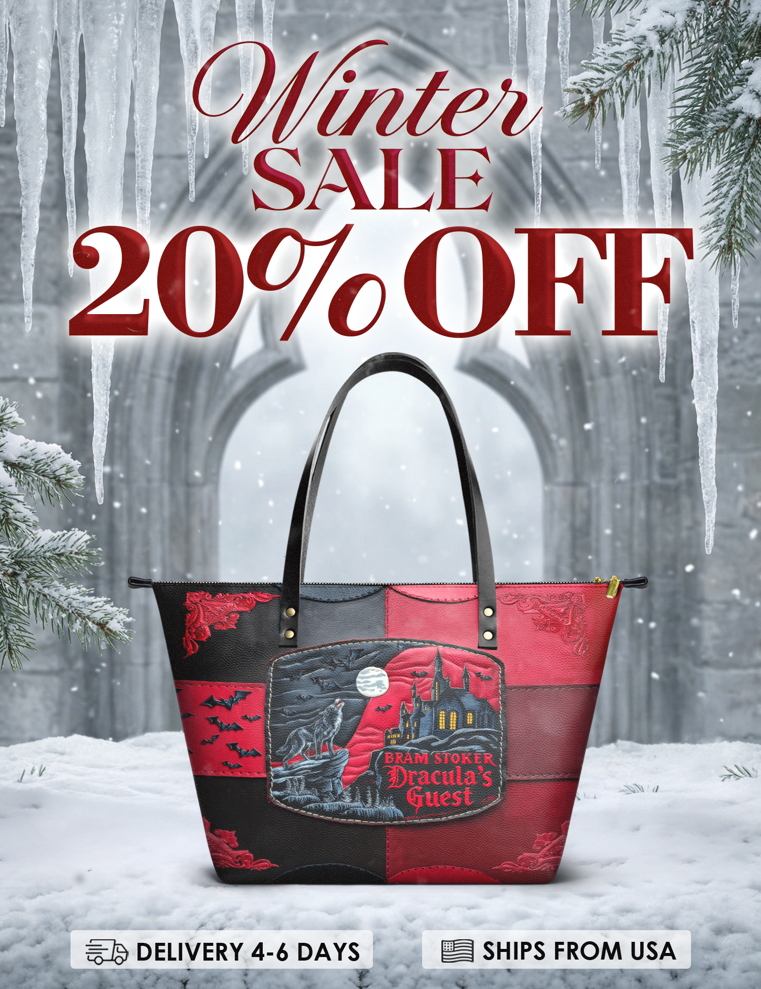 "Dracula's Guest" Leather Tote Bag Deal