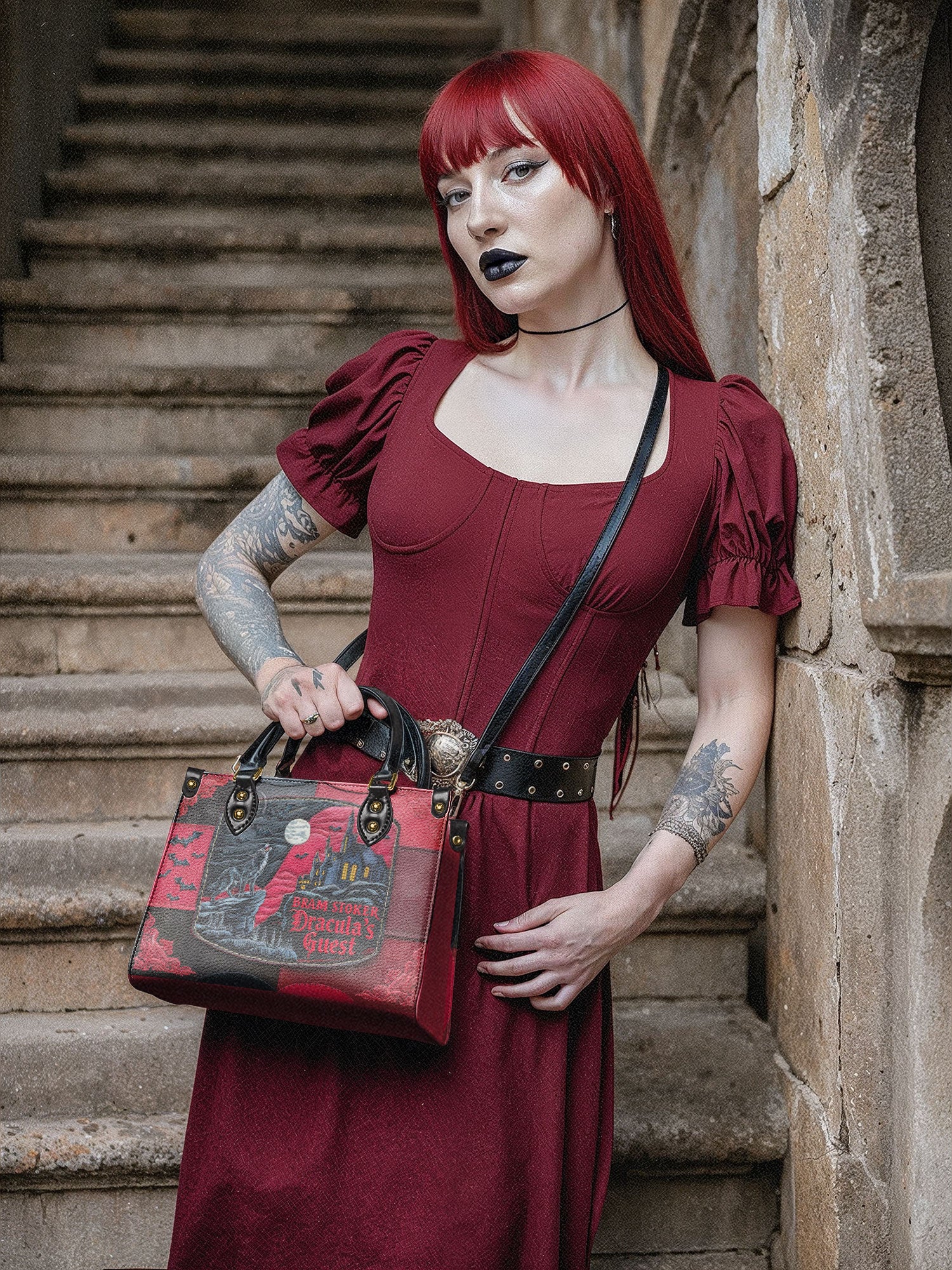 "Dracula's Guest" Small Leather Handbag