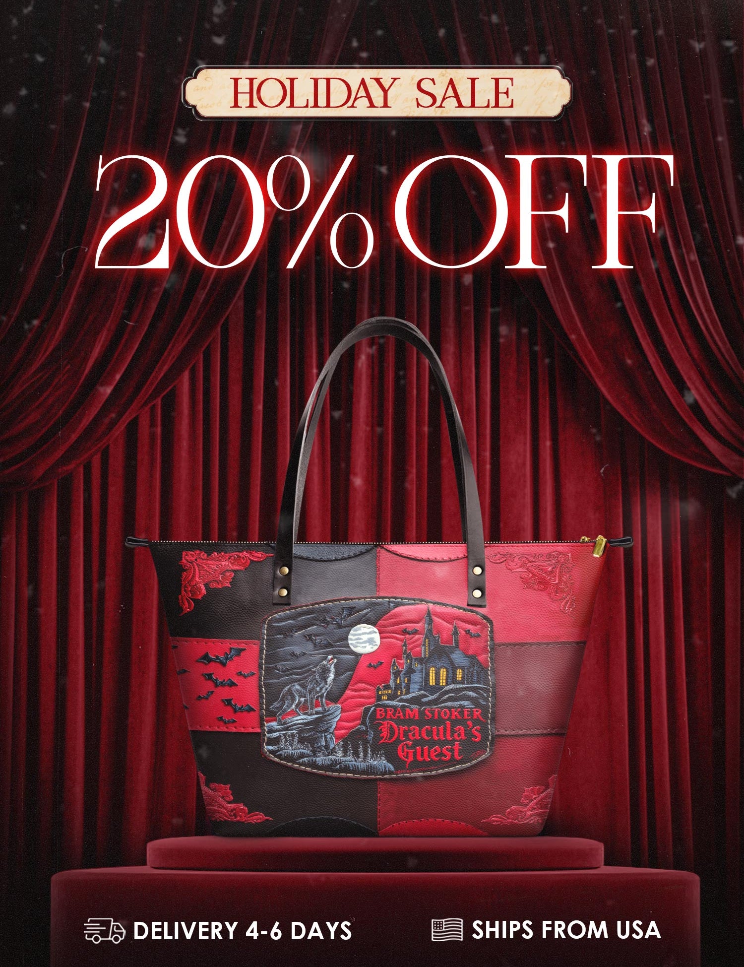 "Dracula's Guest" Leather Tote Bag Deal