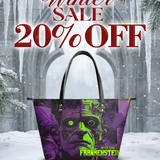 "Frankenstein" Lablight Violet Leather Tote Bag Deal