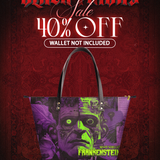 "Frankenstein" Lablight Violet Leather Tote Bag Deal