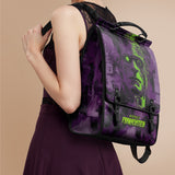 "Frankenstein" Lablight Violet Leather Backpack